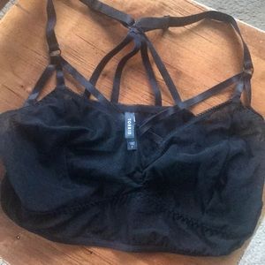 Strappy black torrid bralette size 1